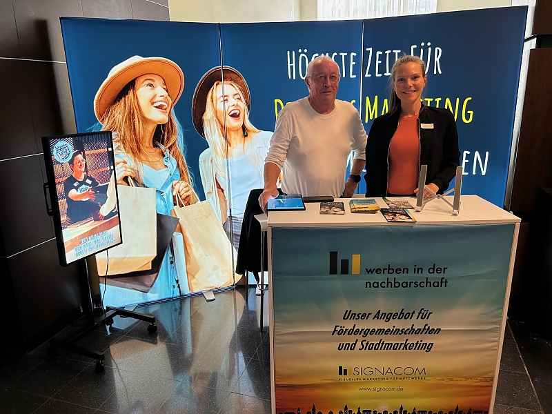 Herman und Ulrike beim Stadtmarketing