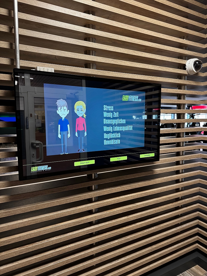 Digital Signage im Fitnessstudio